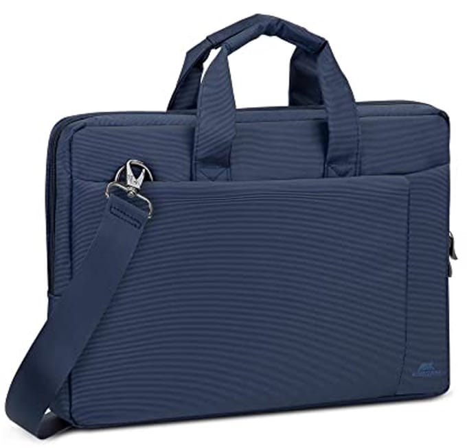 Compacte Laptoptas tot 15.6" met Extra Gevoerd Notebookvak - Blauw
