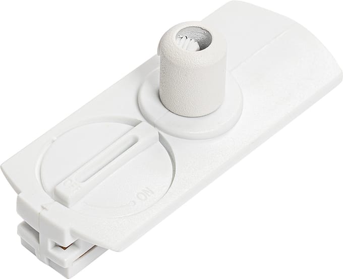 QAZQA Luxe hanglamp adapter voor 1-fase rail wit