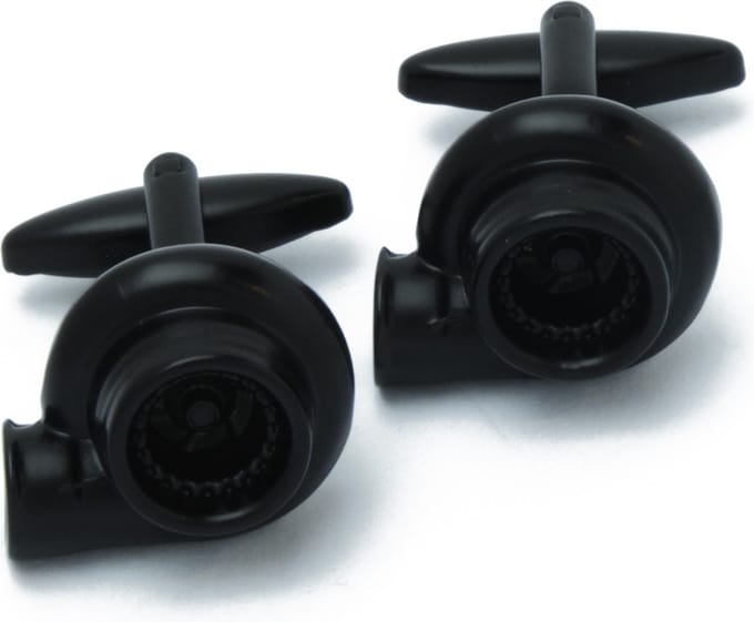 Manchetknopen - Auto Turbocharger Zwart Donker Metaal