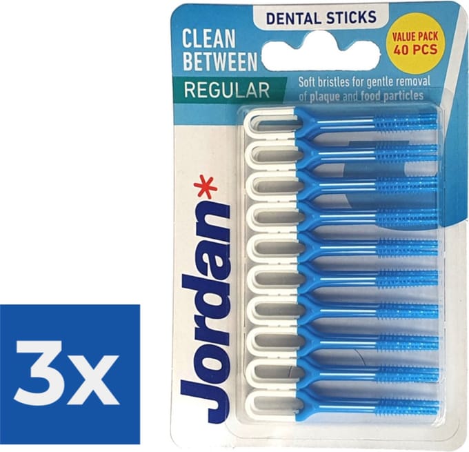 Jordan Clean Between Sticks Regular 40 stuks - Voordeelverpakking 3 stuks