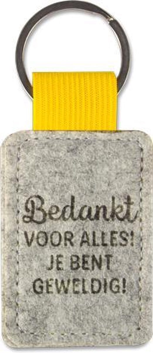 Sleutelhanger Bedankt