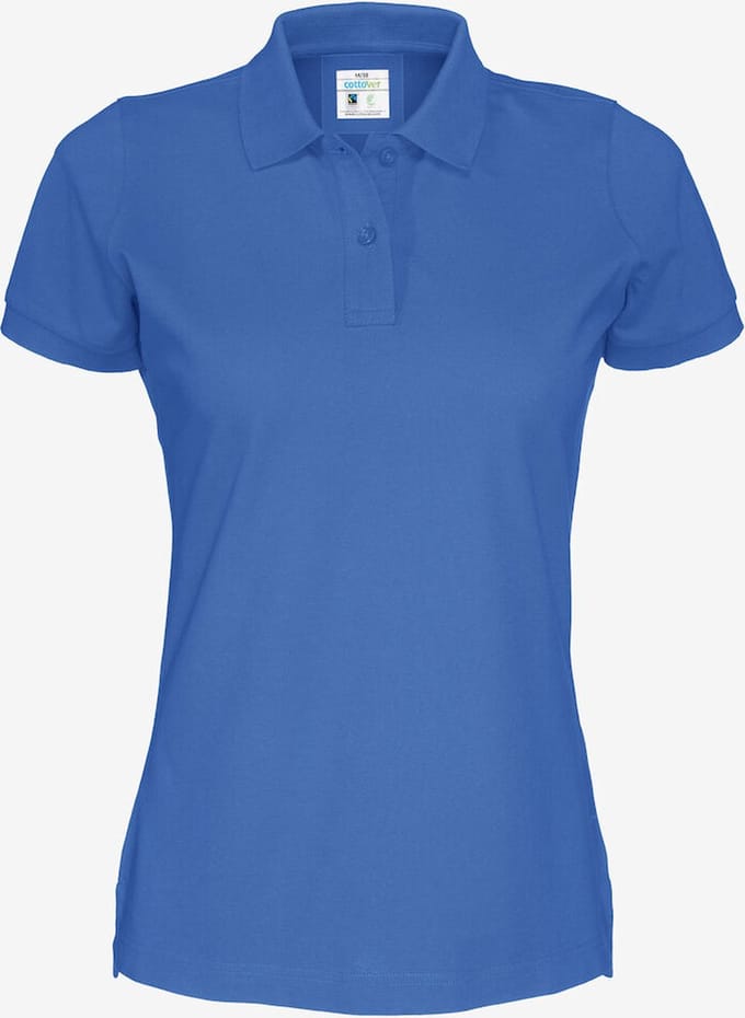 Cottover POLO PIQUE LADY - GOTS GECERTIFICEERD 141005 - Blauw - M