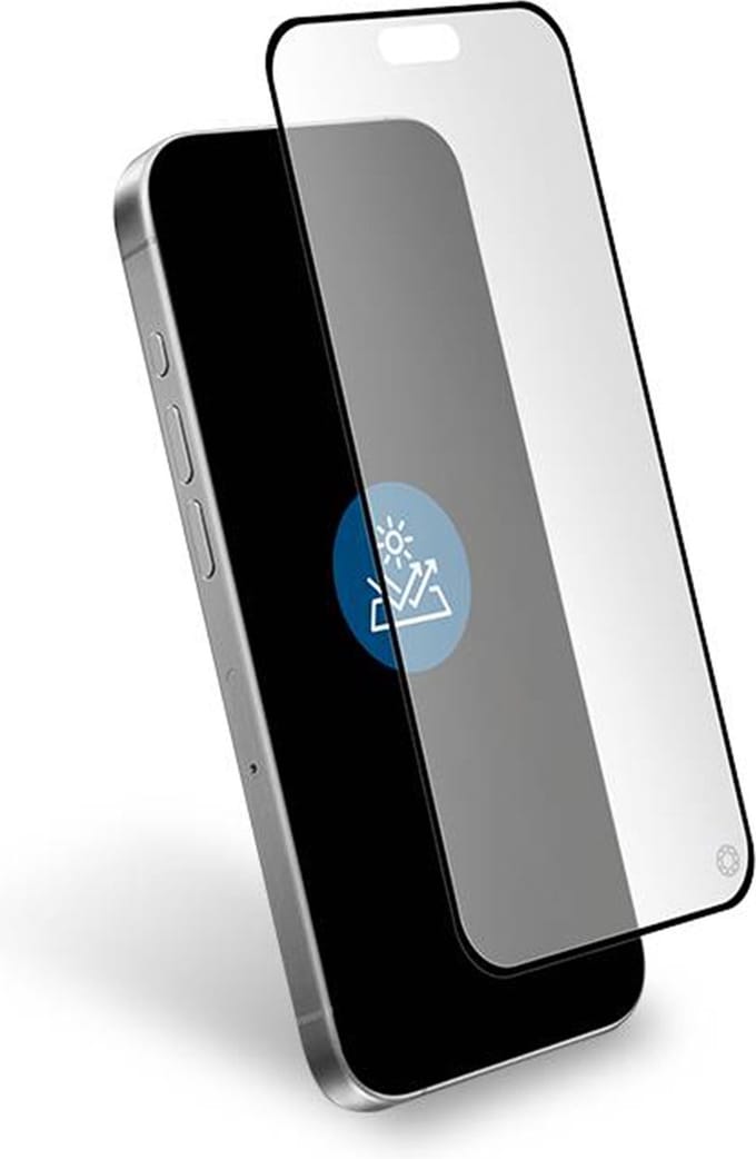 Force Case, Screenprotector geschikt voor iPhone 16 Pro Max - Matte Anti-Reflectie Organic Glass, Transparant