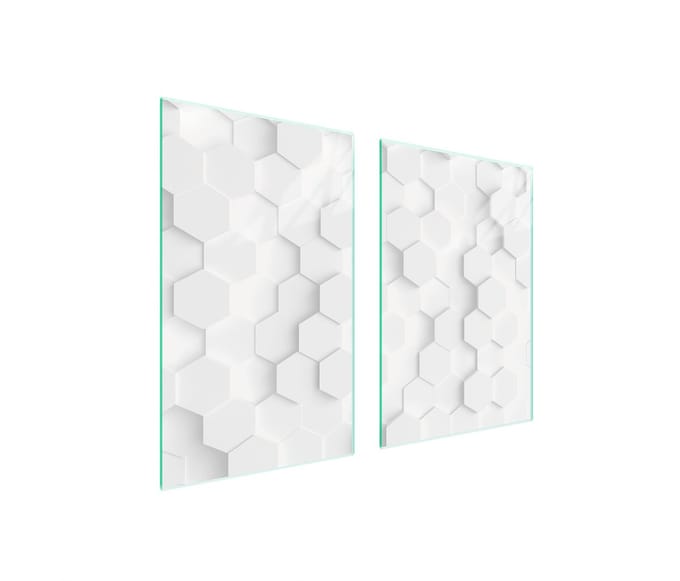 TMK ArtDeko - Snijplank Glas - 65x52 cm - Wit