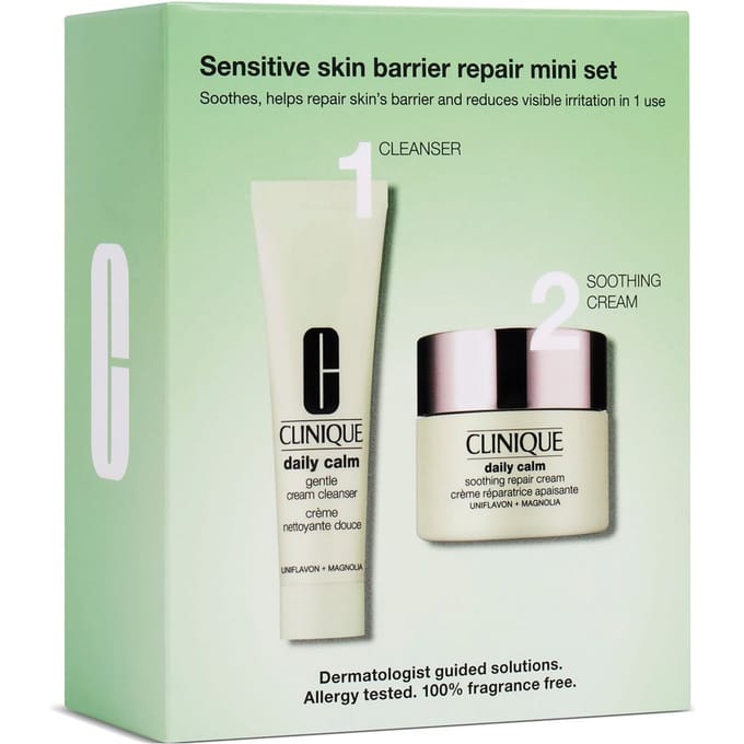 Clinique Daily Calm Sensitive Skin Barrier Repair Mini Set