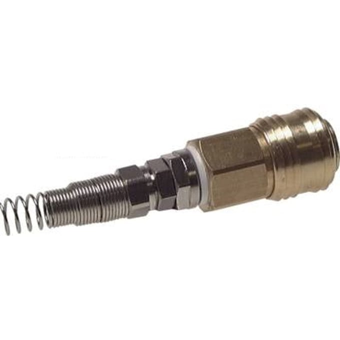 Messing DN 7.2 (Euro) Luchtkoppeling Snelkoppeling 6x8 mm Push-On Buigbescherming Draaibaar - CLS7-NPD-B-6