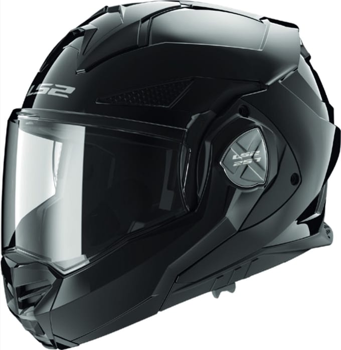 LS2 FF901 Advant X Solid Gloss Zwart Systeemhelm - Helm