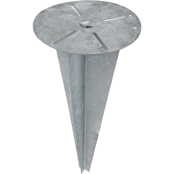 Grond Bevestiging Spike 26cm Basisplaat 55cm Diepte - 5819
