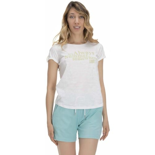 T-shirt Korte Mouw Leone 1947 Woman Short Sleeves Silence Work