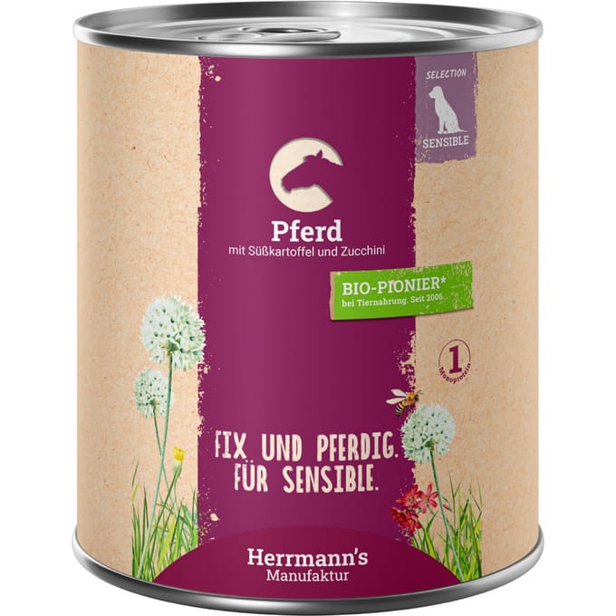 Herrmanns sensitive horse with sweet potato (800 GR)