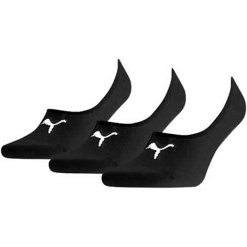 PUMA Footie Sokken - 3 pack - Zwart - Maat 43-46