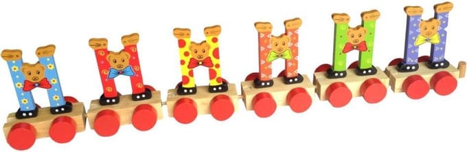 Lettertrein H | * totale trein pas vanaf 3, diverse, wagonnetjes bestellen aub