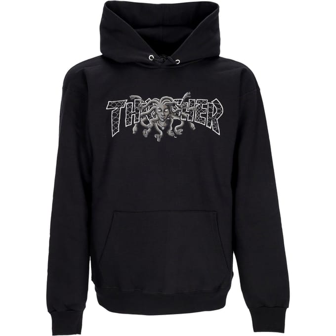 Medusa-hoodie heren zwart
