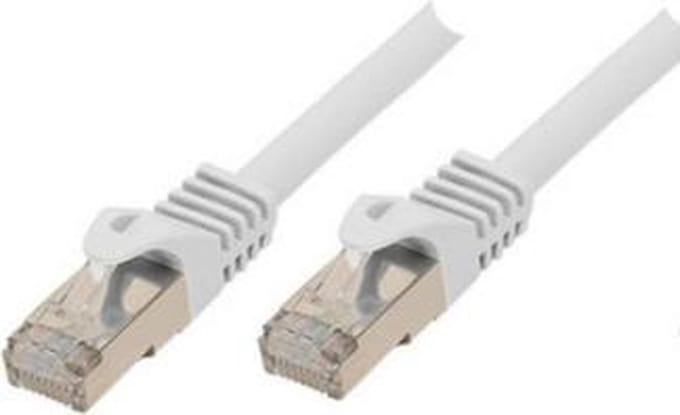 SCONN Shiverpeaks BASIC-S patch cable - 1 m - white - Wit - 1m
