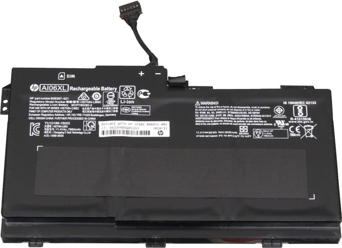 HP 808451-002 Batterij - 96Wh