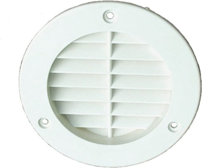 Rozet inbouw Wit rond 80mm