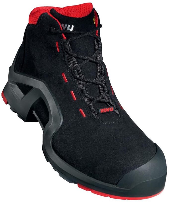 Uvex 1 Hoog 8517.2 S3 - Zwart/Rood - 48
