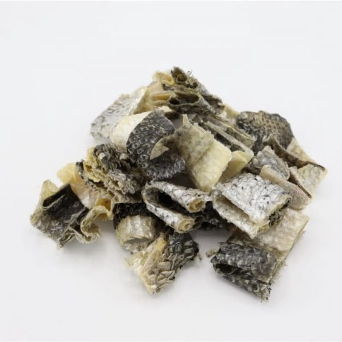 Bark-Bite Fish - Zalmhuid Bites - 200 gram