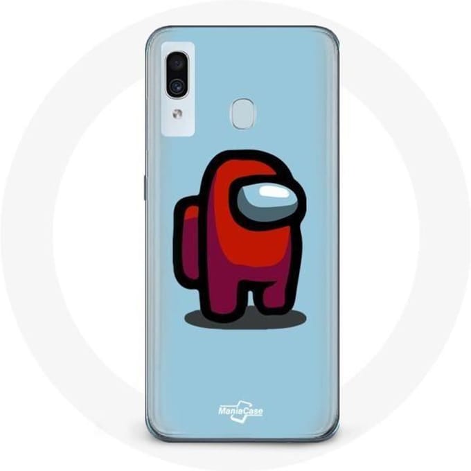 Coque - Samsung - Galaxy A30 - Souple - Protection - Motif Among Us bleu