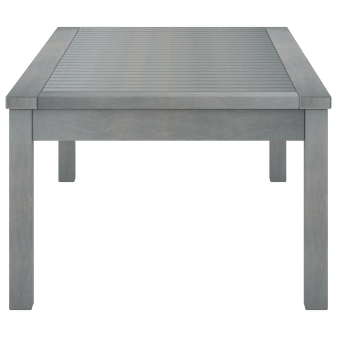 vidaXL - Salontafel - 100x50x33 - cm - massief - acaciahout - grijs