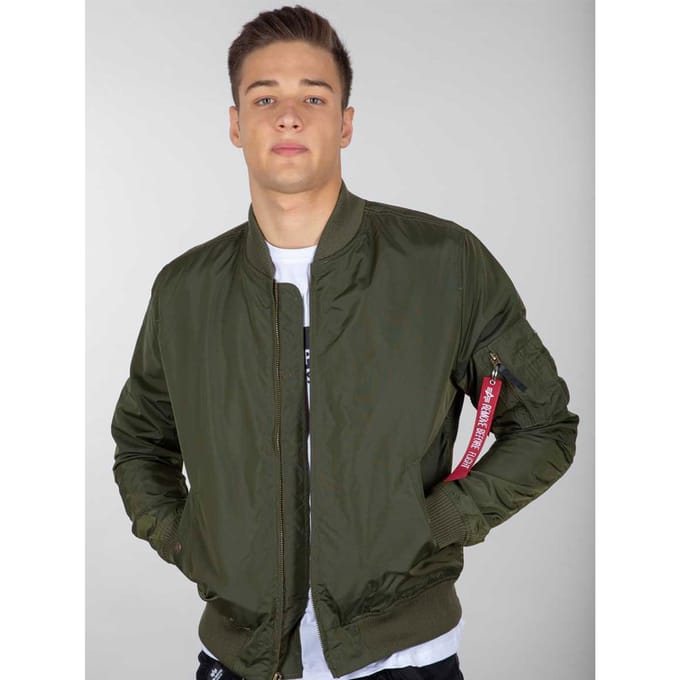 Heren Alpha industries Ma-1 Tt Bomber Jacket in Donkergroen