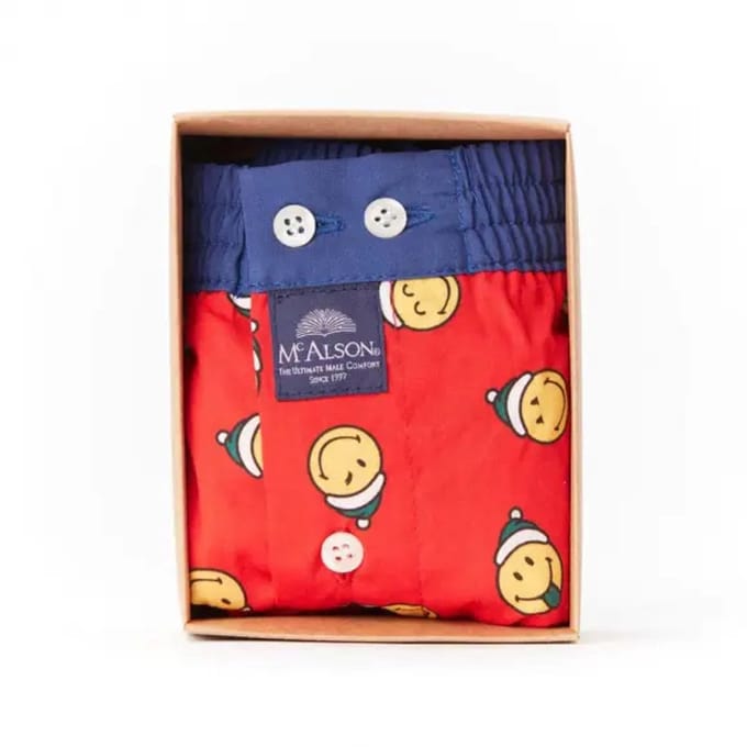 McAlson kerst smileys rood Rood XL