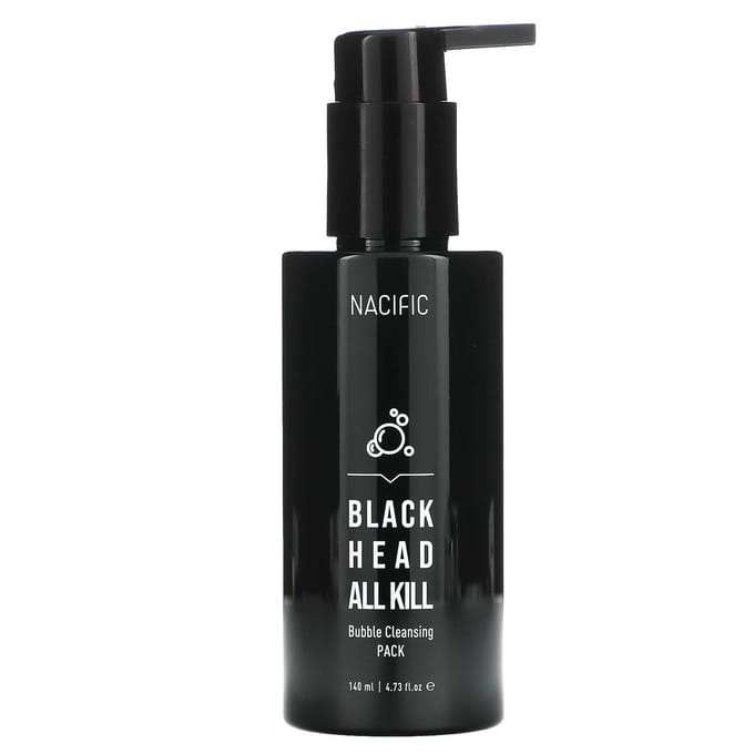 Nacific, Blackhead All Kill, Masque Nettoyant Moussant, 4,73 fl oz (140ml) black