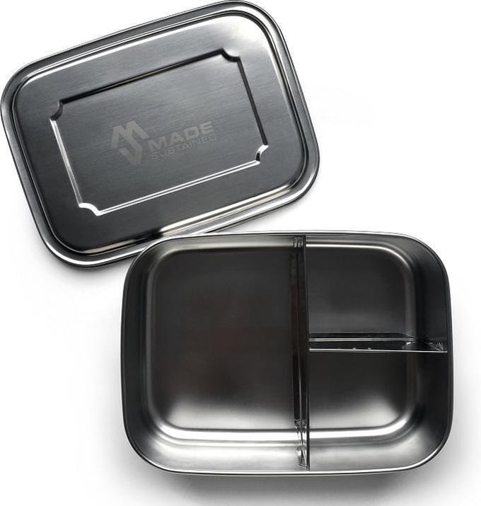 Made Sustained Rechthoekige RVS lunchbox - XL