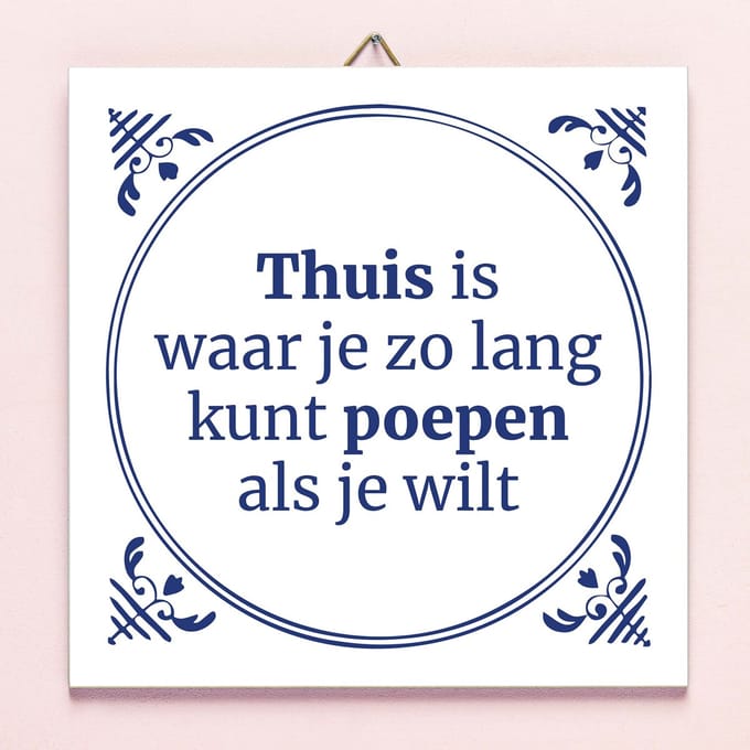 Tegeltje Poepen van Ditverzinjeniet