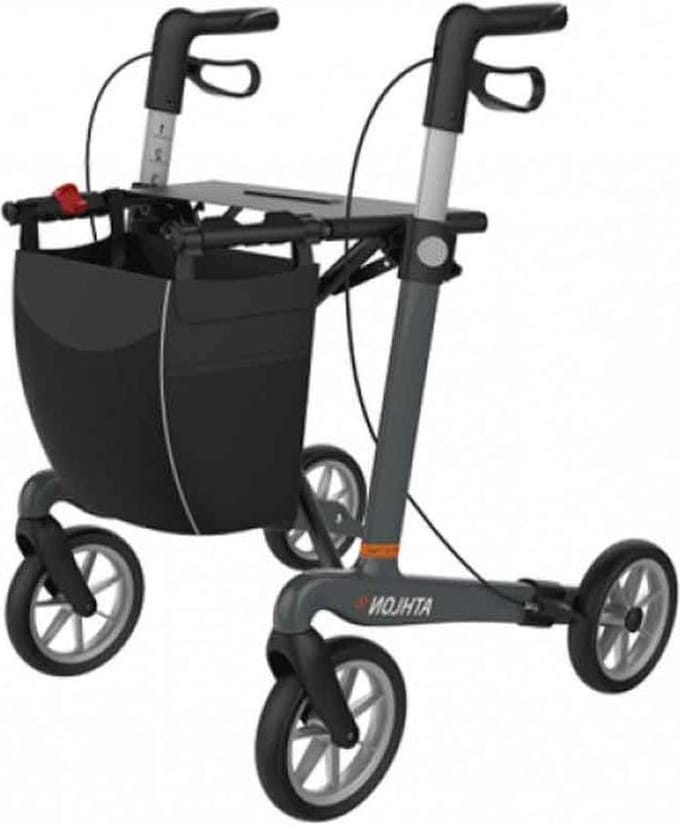 Rehasense Athlon Carbon rollator Antraciet - Ultralichtgewicht