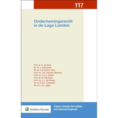 Ondernemingsrecht In De Lage Landen - H. De Wulf