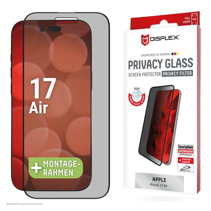 Displex Screenprotector Privacy Glass geschikt voor Apple iPhone Air