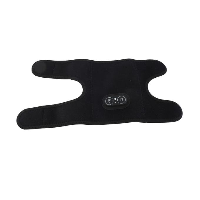 Verwarmde elleboogbrace Verstelbare warme compressie Vibratie Elleboogwikkelkussen black