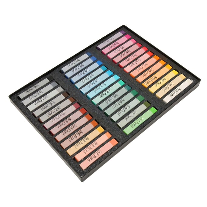Zachte Droge Pastelkrijt 36 Kleuren Professionele Kunstenaarskrijt Pastelstiften voor Kantoor School Kunst gray