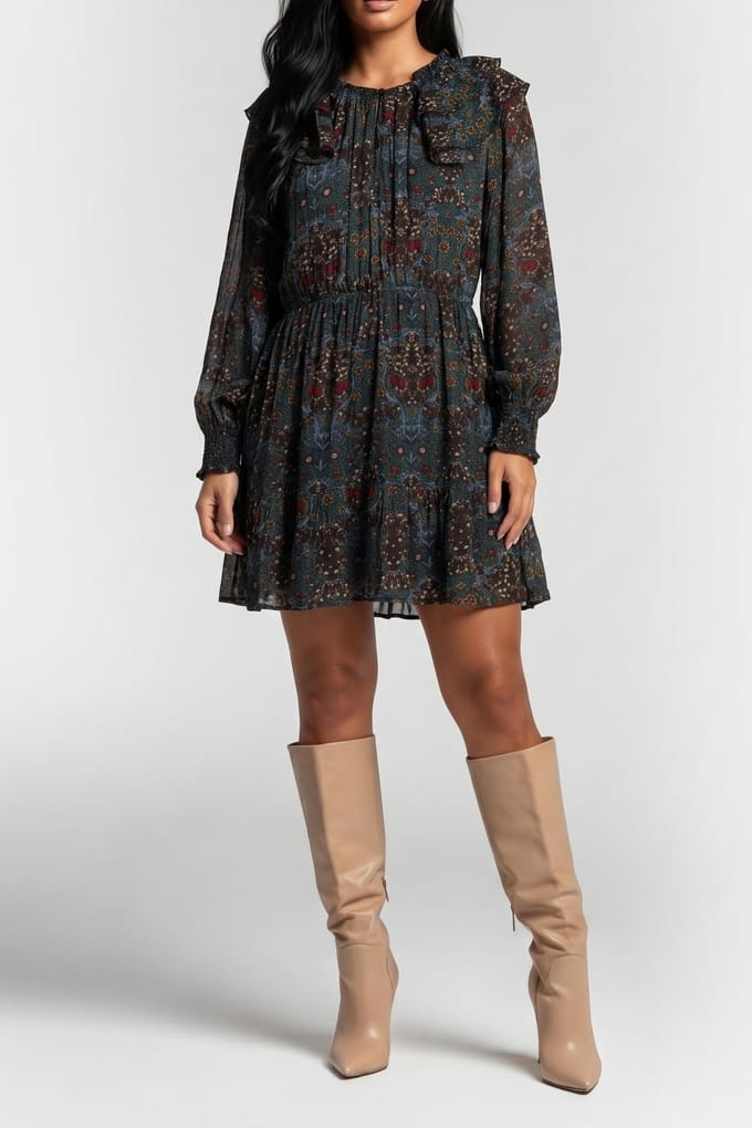 BA&SH Robe Presley Bleu Nuit Taglia: M | Abiti Mini Outlet | Donna