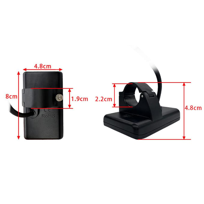 Elektrische Fiets 24V/36V/48V SM Stekker LCD Display voor E-bike Elektrische Scooter SM Plug black