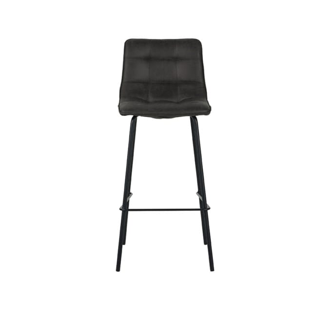 LABEL51 - Barstoel Bistro - Grijs - 51x44x115cm - Set van 2