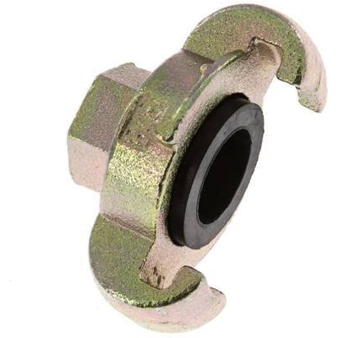 Gietijzer DN 15 DIN 3489 compressor klauwkoppeling Rp 3/8 inch Binnendraad