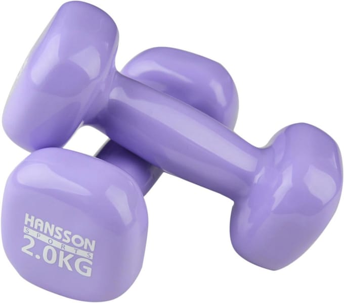 Halters Set (2 stuks) Vinyl - Gewicht van 0,5 kg tot 5,0 kg - Diverse Kleuren