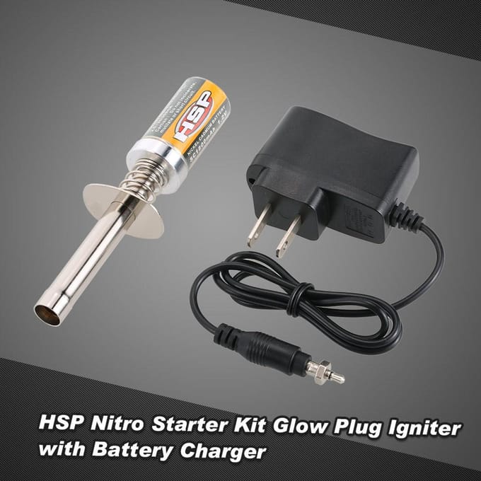 HSP Nitro Starterkit Gloeibougie-ontsteker met batterijlader voor HSP RedCat Nitro-aangedreven RC-auto US plug