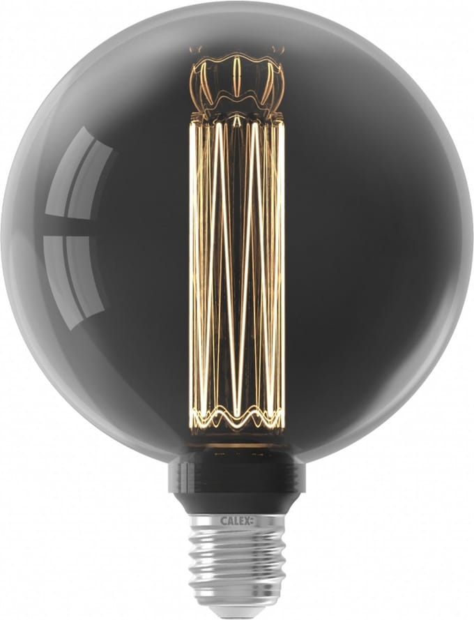 Calex Crown Series LED Lamp - E27 - G125 Lichtbron Titanium - 3.5W - Dimbaar