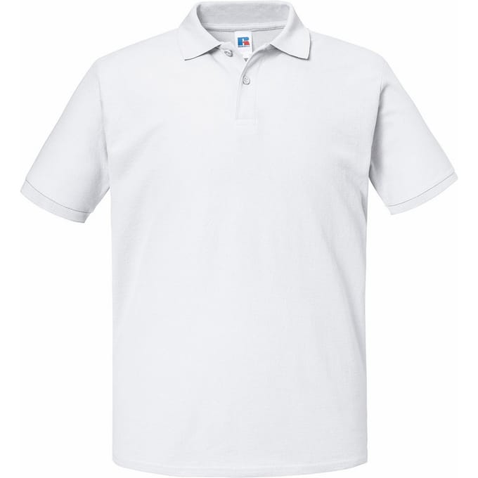 Russell Heren Authentic Eco Piqué Poloshirt (Wit)