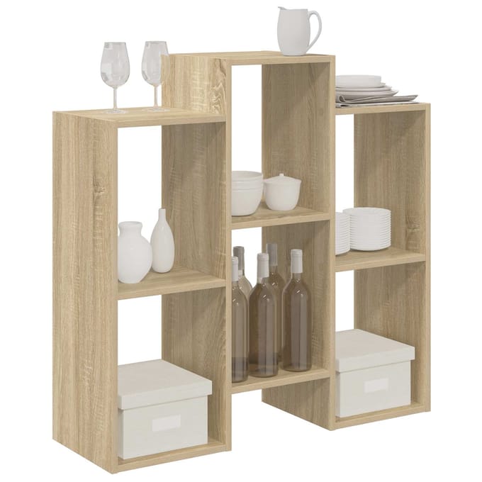 vidaXL - Dressoir - Sonoma - Eik - 90 - x - 30 - x - 90 - cm