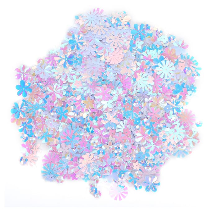 Confetti Bloemvormige Glitter Pailletten Spangles Feest Bruiloft Strooisel Feestdecoratie white