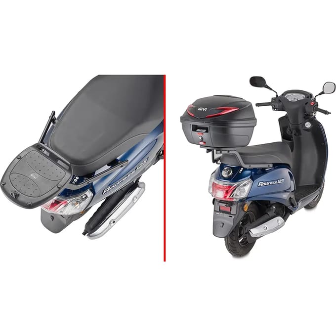 Topkoffer draaitafel Givi Suzuki 125