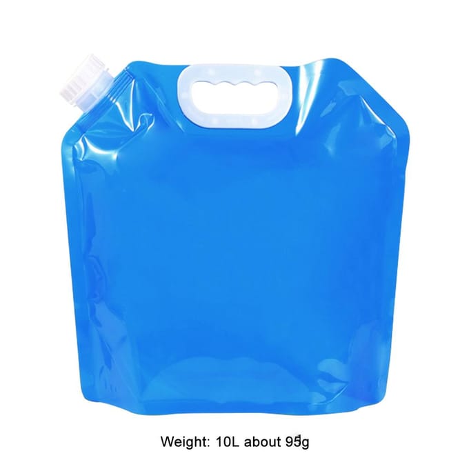 Sac à eau de camping 5/10/15/20L avec robinet Léger Pliable Sac à eau Spacieux Épais Étanche pour le Camping blue 10L