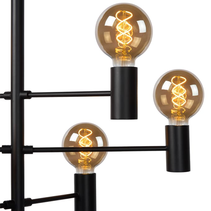Lucide LEANNE - Hanglamp - 6xE27 - Zwart