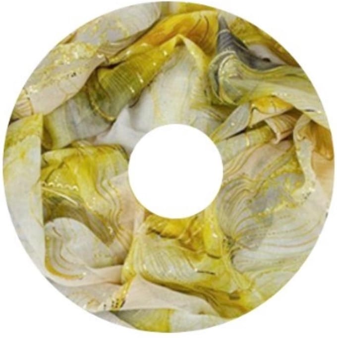 Dunne Colsjaal - Goud Accent - Geel - 80 x 50 cm (20316#)