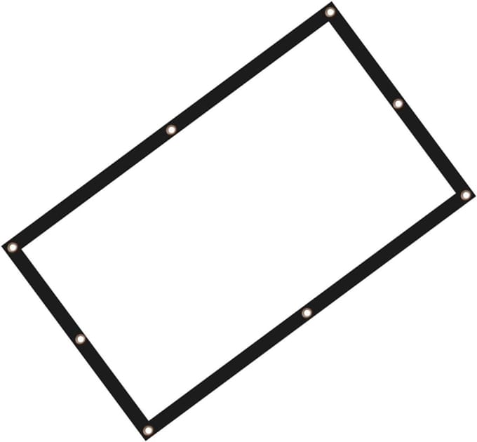 Projectiescherm - Draagbaar Scherm - Thuisbioscoop Presentatie - Gelijkmatige Lichtverspreiding - 100 Inch - Wit