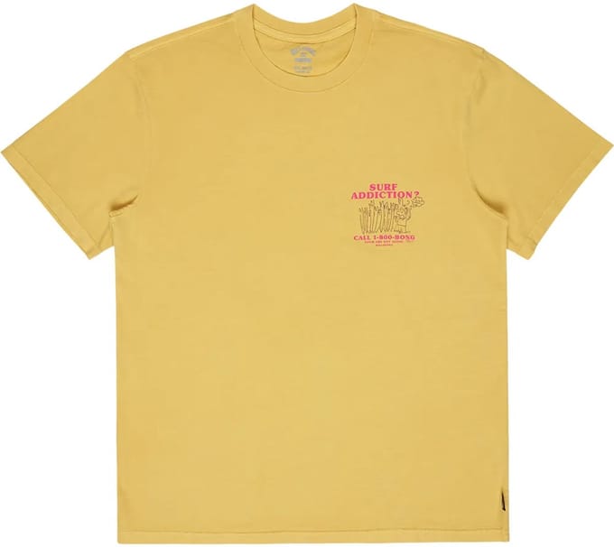 Billabong Message T-shirt Met Korte Mouwen Geel S Man